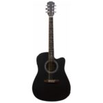 DE SALVO DS AG3CEQSBK GUITARRA ACÚSTICA SOLID CUT-AWAY NEGRO EQ