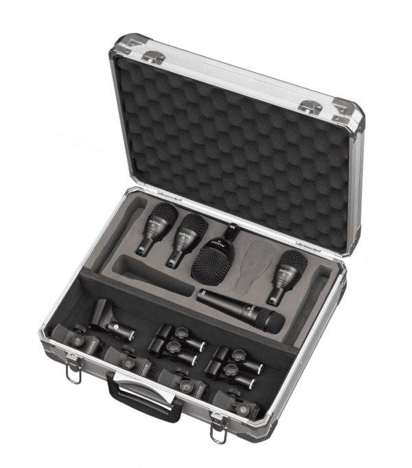 SET DE MICRÓFONOS PARA BATERÍA AUDIX FP5 DRUM KIT, FUSION5, 5 MICS, 3-F2 TOMS, 1- U