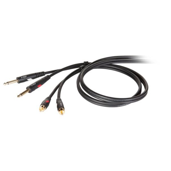 CABLE PROEL DHG535LU18 2*6 3MN-2RCA BK 1.8M