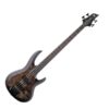 BAJO ESP LTD B-4 EBONY BURL POPLAR CHARCOAL BURST