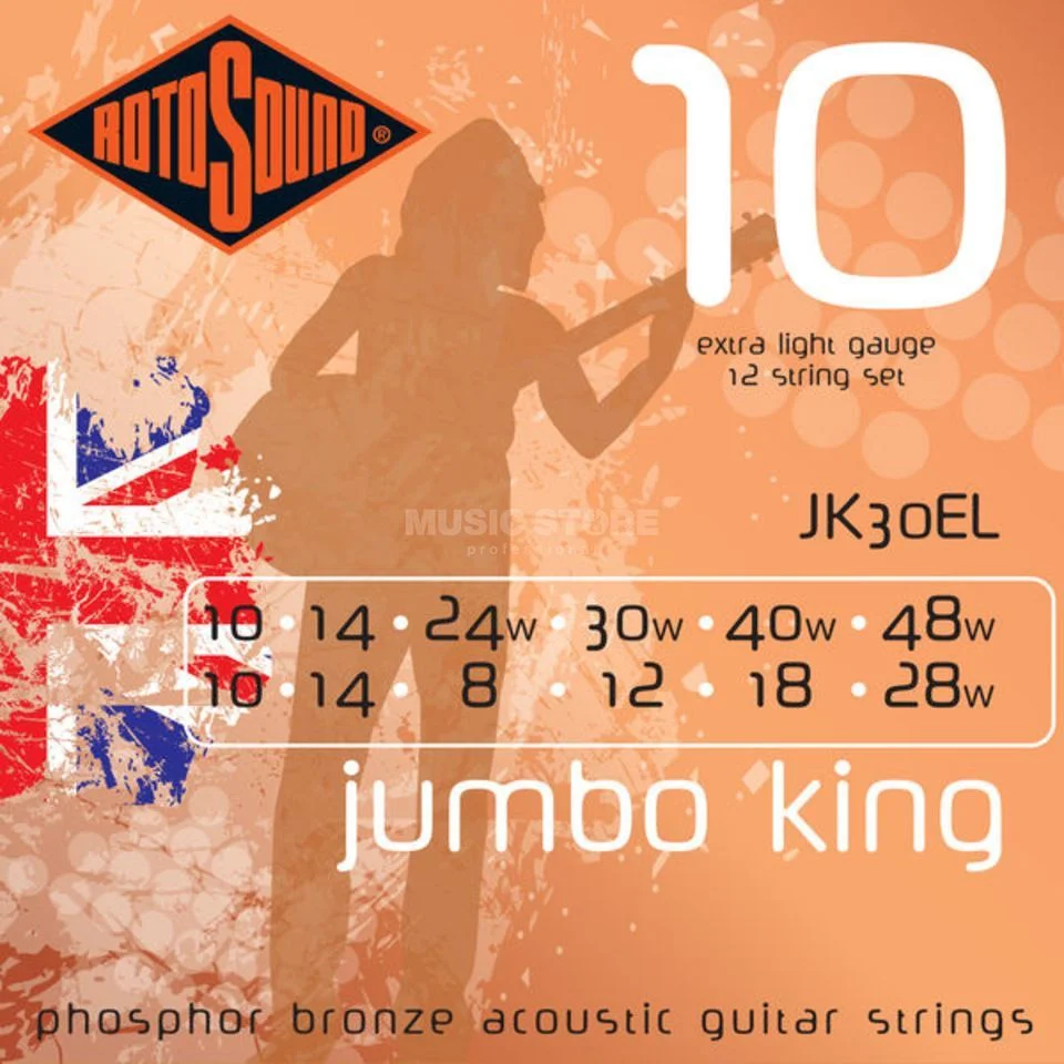 CUERDA ROTOSOUND JK30EL JUMBO KING 12 CUERDAS