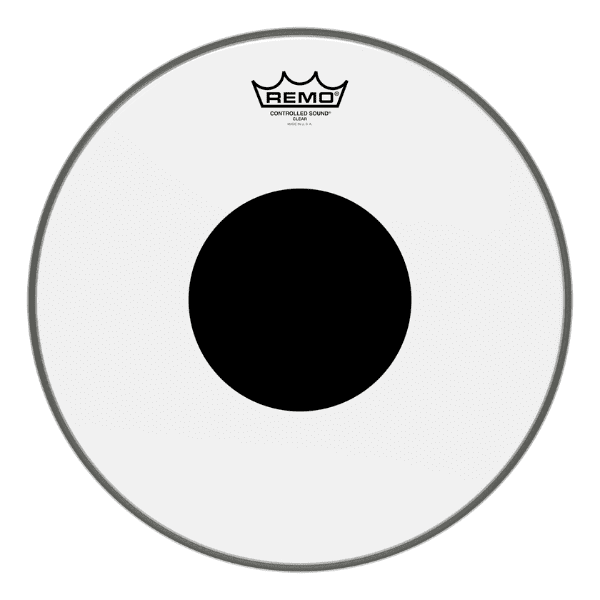 PARCHE REMO 14" CS-0314-10 CONTROLLED SOUND CLEAR PUNTO NEGRO