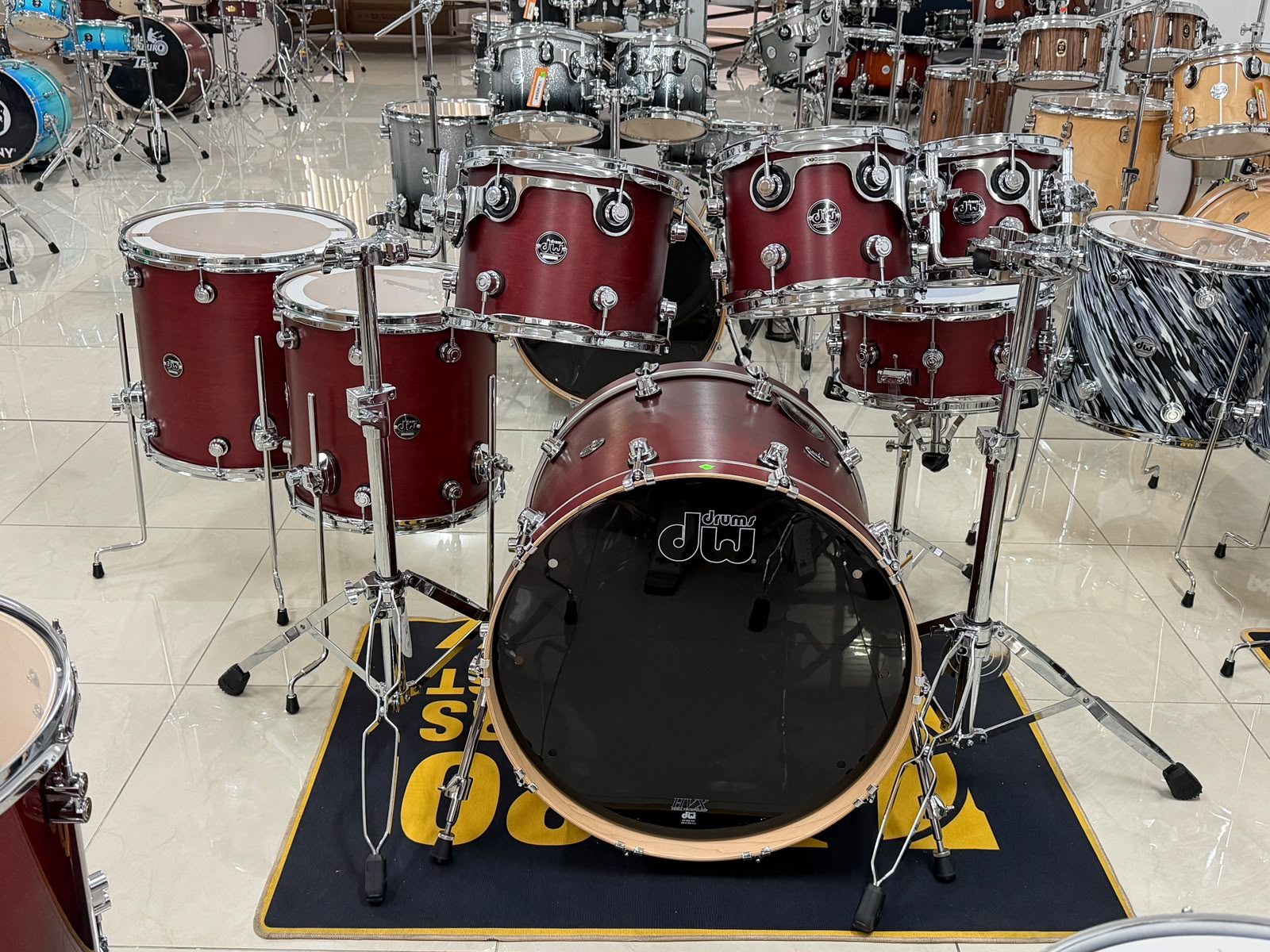 BATERIA DW PERFORMANCE DPOHM 6 PIEZAS TOBACCO STAIN